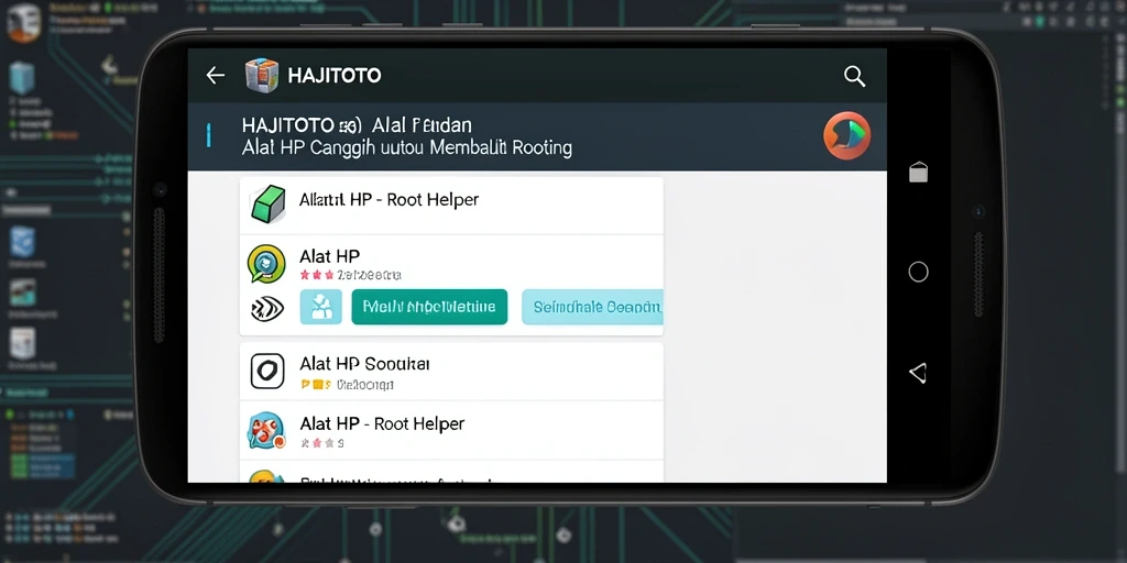 Tampilan antarmuka HAJITOTO yang user-friendly dan efektif untuk Root Helper.
