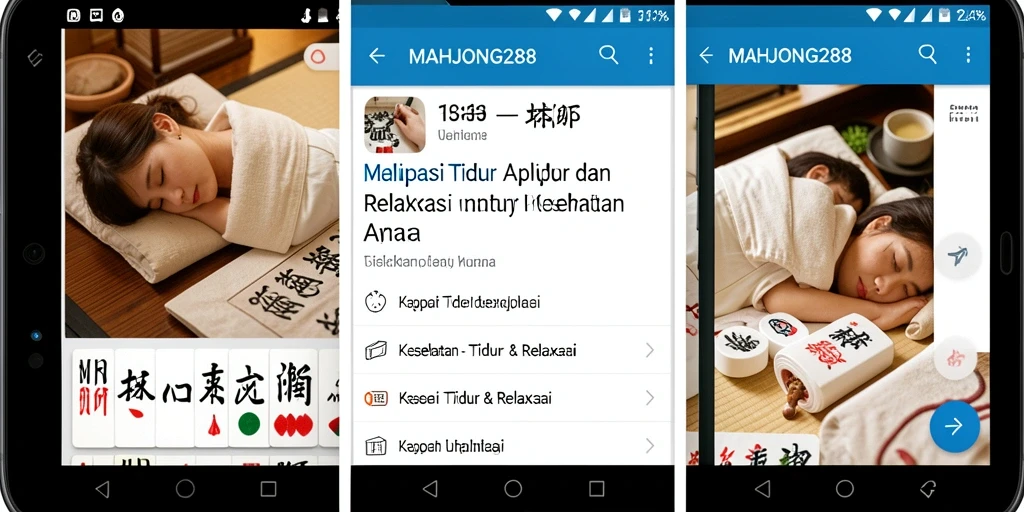 Tampilan antarmuka utama MAHJONG288 yang menenangkan dan user-friendly.