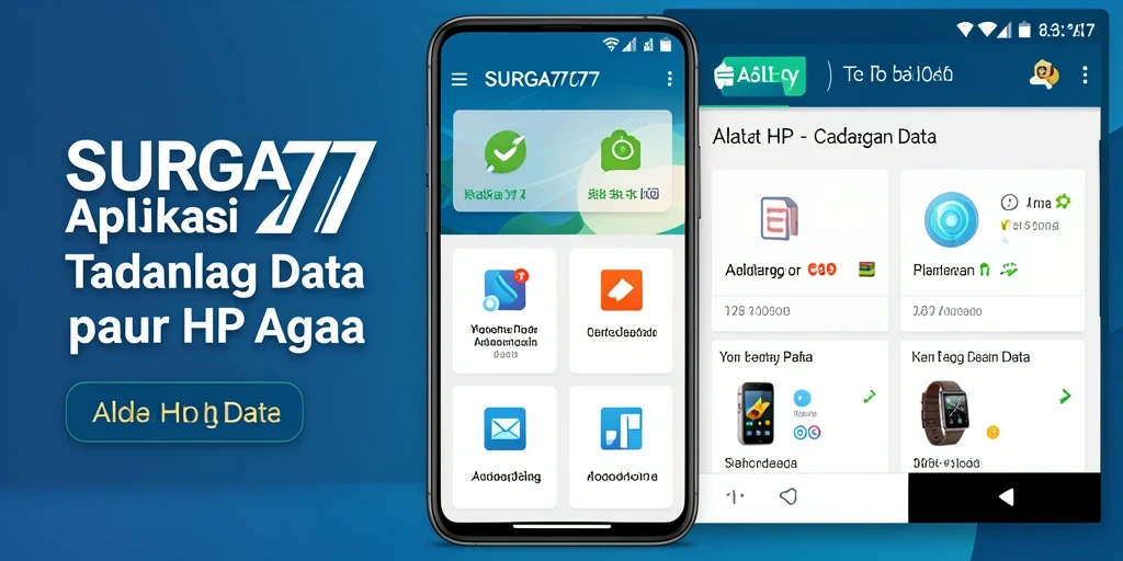 Tampilan antarmuka SURGA77 yang sederhana dan mudah digunakan untuk cadangan data.